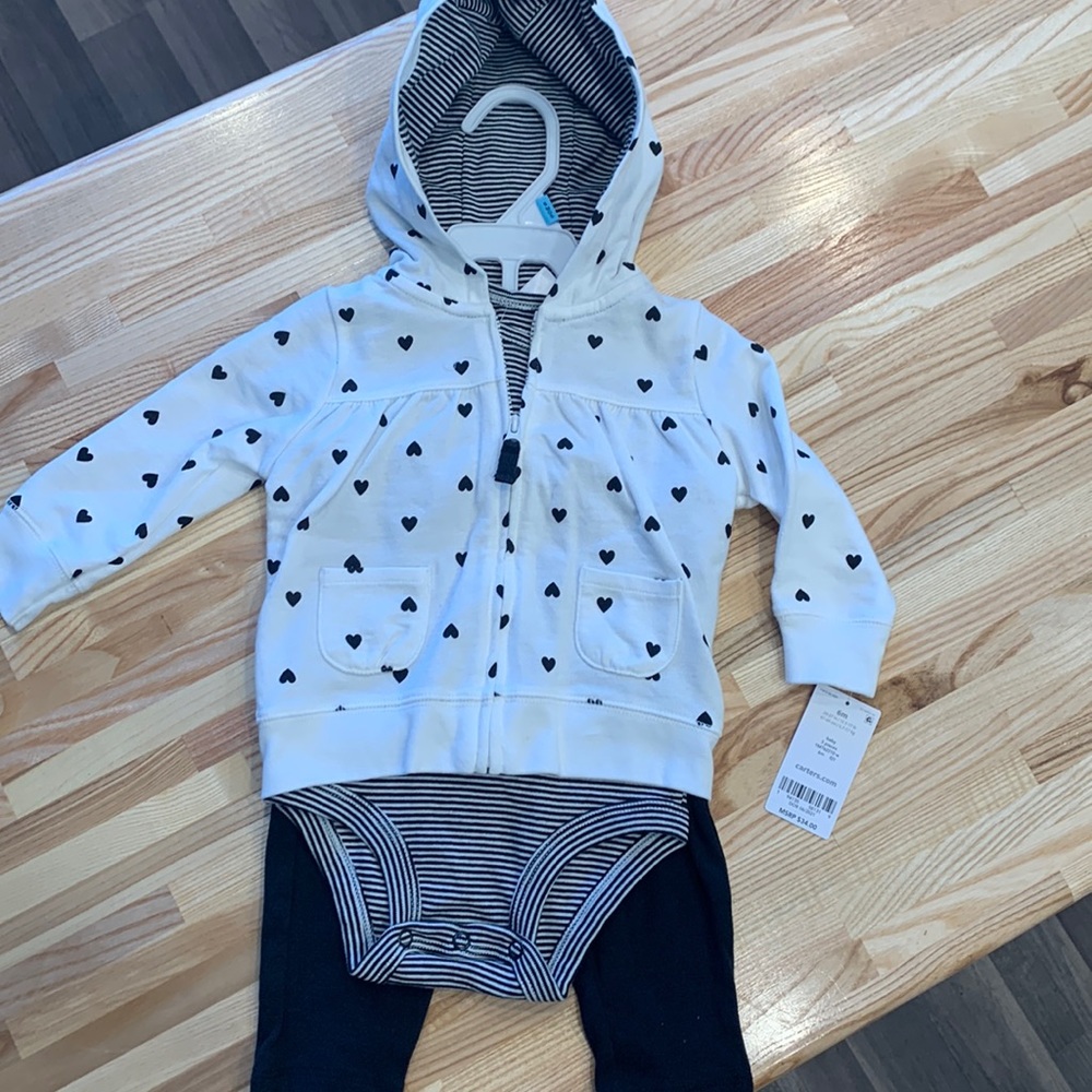 NWT Carters 3 piece set, $22
